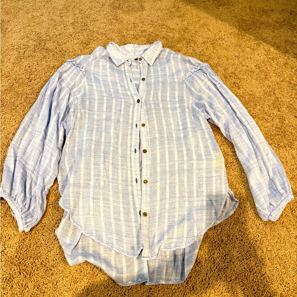Free People button down light weight